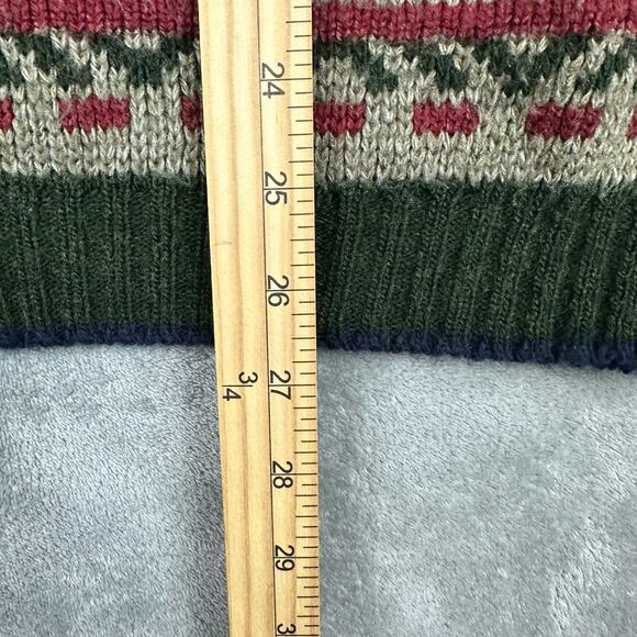 Vintage David Taylor Size XL Mens Fair Isle Crewneck Sweater Dad Grandpa - Picture 5 of 6